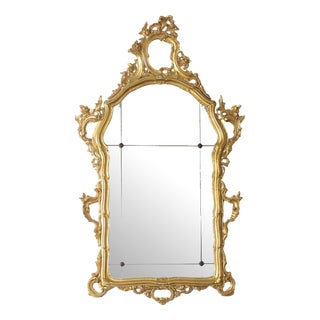 Venetian Baroque Style Gilt Mirror For Sale