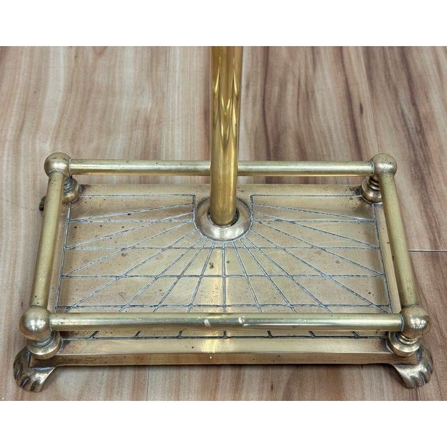 Vintage Brass Mallard Duck Fireplace Tool Set on Stand For Sale - Image 9 of 11