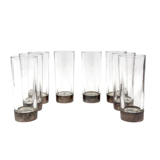 Hollywood Regency Silverplated Cocktail Set, Italy, 1970s, Set of 9 For Sale - Image 6 of 14