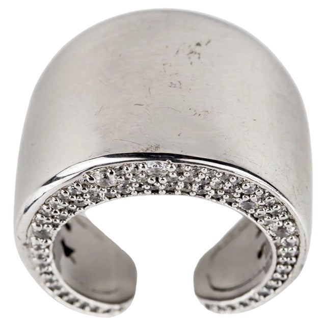 Ring with Swarovski Crystals For Sale