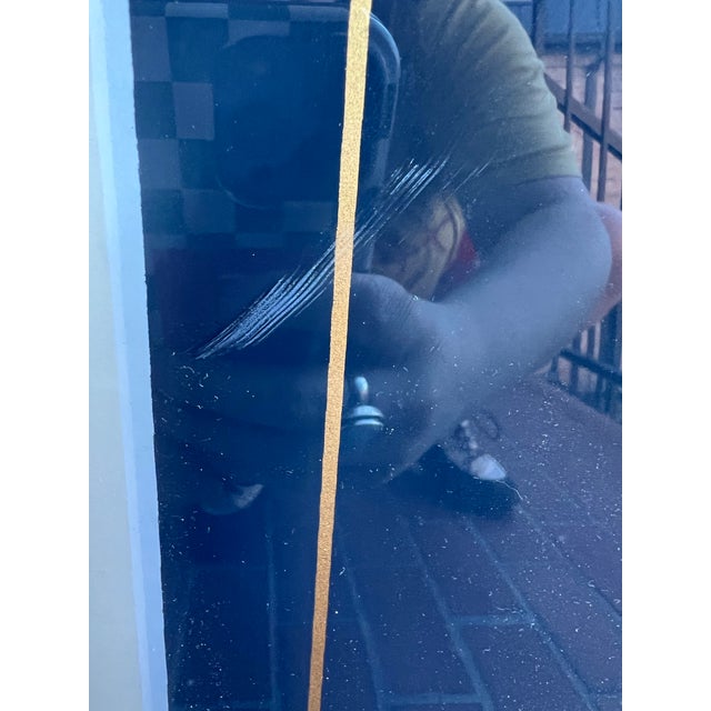 Printmaking Materials Vintage Large 1980’s PostModern Framed Lithograph For Sale - Image 7 of 9