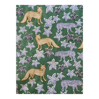 Lulu Dk - Le42613-72 - Kipling - Blue/Green Fabric 7 1/2 Yards For Sale