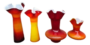 Vintage Vases, 1960s, Set of 4