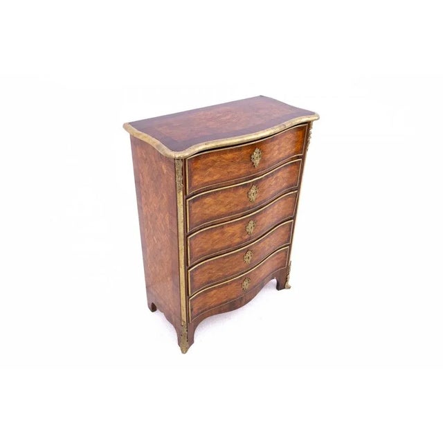 Brown Antique Chest of Drawers, France, 1870 For Sale - Image 8 of 11