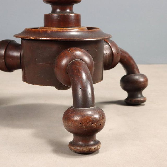 Wood Coat Stand in Elm, Maple and Ebonized Parts For Sale - Image 7 of 8