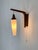 Wall Light in Teak and Opaline Glass, 1960s For Sale - Image 4 of 13