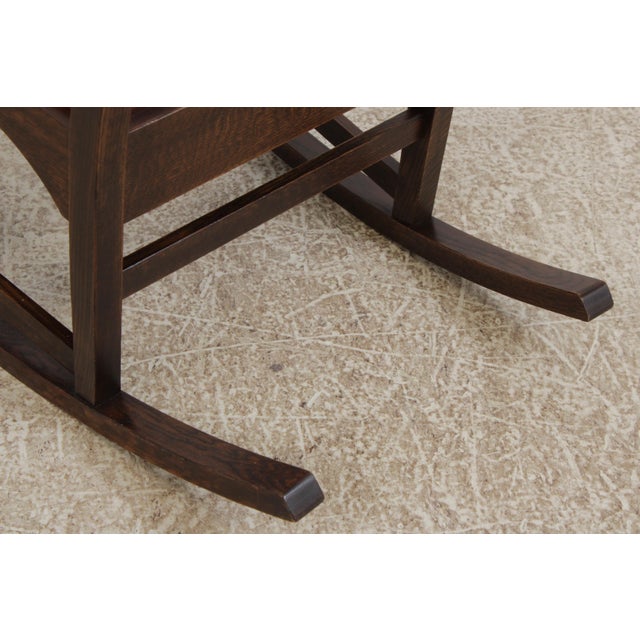 Stickley Harvey Ellis Design Mission Oak Rocker For Sale - Image 10 of 16