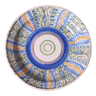 19th Century Spanish Pottery Plate (E) For Sale