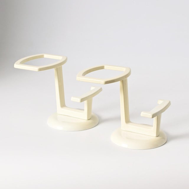 German Space Age Metal Coat Hooks from Schönbuch, 1970s, Set of 2 For Sale - Image 4 of 10