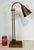 Original retail $990, stylish Currey & Company Modern Brass Symmetry Desk Lamp, showroom floor sample
