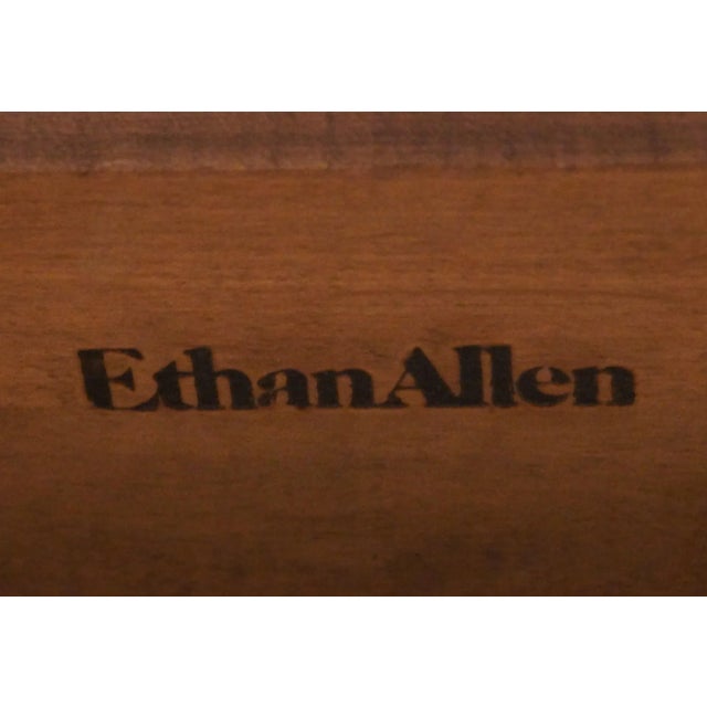 Ethan Allen Heirloom Nutmeg Maple Colonial Early American 96" Dining Table 10-6163p For Sale - Image 11 of 12