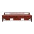 Zen Chinese Brown Wood Bar Panel Bench Low Cabinet For Sale