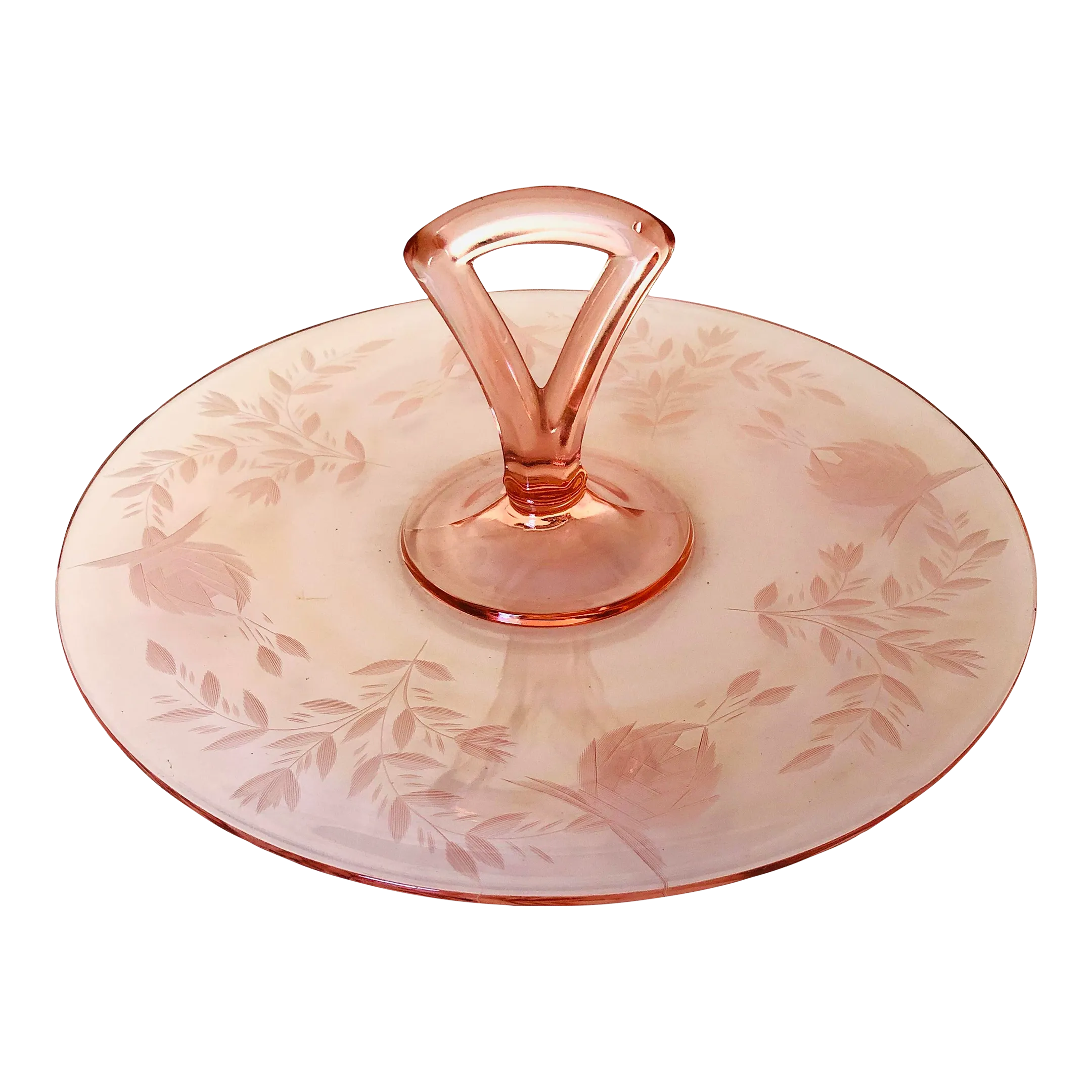 pink depression glass cigarette holder Ashtray Repurposing a vintage cigarette holder
