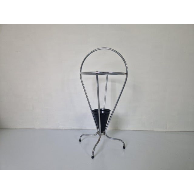 Metal Bauhaus Style Umbrella Stand from Gispen, 1950s For Sale - Image 7 of 7