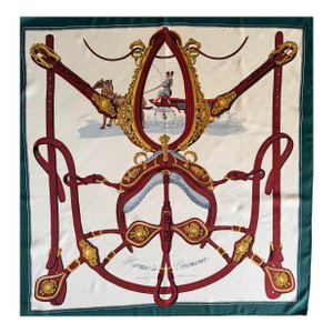 Hermès Harnais De Cérémonie 1959 Silk Scarf Designed by Grygkar Hugo