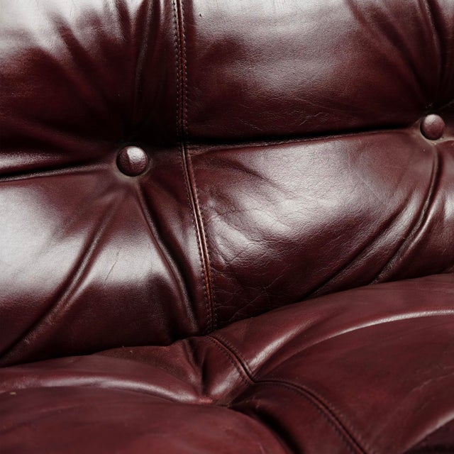 Soriana 2-Seater Sofa in Brown Leather by Afra & Tobia Scarpa for Cassina, 1969 For Sale - Image 6 of 18