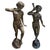 Brown 20th Century Bronze Nude Faun and Urban Scugnizzo Sculptures, Set of 2 For Sale - Image 8 of 8