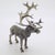 Large Vintage Italian Handmade Genuine Silver Stag Deer Figurine by Mario Cerreti, 1960s For Sale - Image 4 of 16