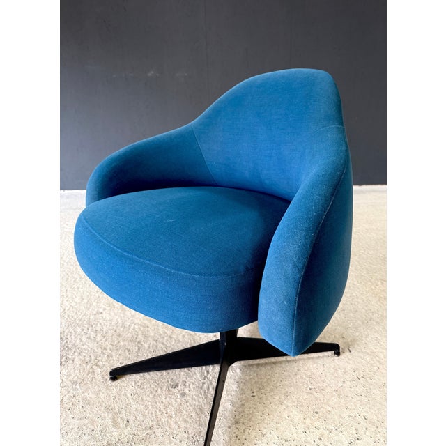 Blue Mid-Century Modern Side Chair, France, 1960s For Sale - Image 8 of 18