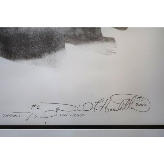 Vintage 2000 David Hostetler Signed Numbered Lithograph "Goddess With Red Lips" — American Sculptor Female Form Art, Framed Original Print For Sale In San Francisco - Image 6 of 12