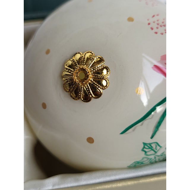 Li Bien Glass Bird Ornament Reverse Handpainted For Sale In San Francisco - Image 6 of 8
