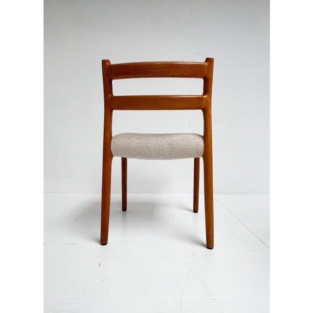 Brown Set of Model 84 Chairs by Niels Otto Møller, 1960s For Sale - Image 8 of 14