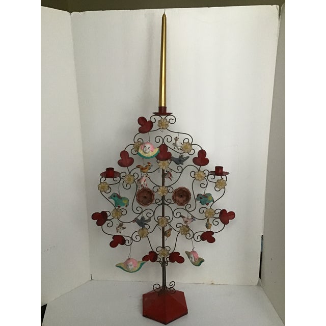 Vintage Aurelio Flores Style Mexican Folk Art Tree of Life Sculpture For Sale - Image 13 of 13