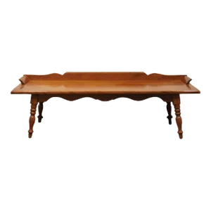 Temple Stuart Solid Hard Rock Maple Colonial Early American 58" Accent Coffee Table