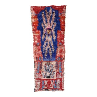 Moroccan Abstract Rug - 2'6" X 6'11" Ft For Sale