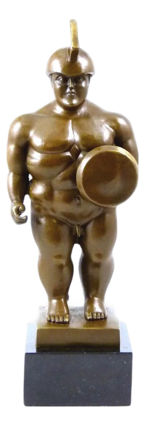 Sculpture of Roman Warrior, 20th Century, Bronze