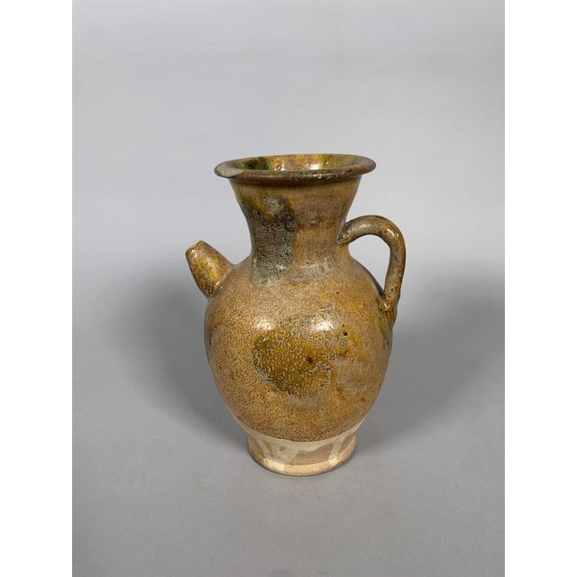 Sancai glazed ewer, China, Tang Dynasty (618-907 AD) For Sale - Image 6 of 12