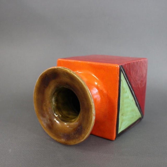Vintage Italian Sculptural Vase by Bruno Gambone, 1970s For Sale - Image 18 of 18