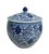 Vintage Chinoiserie Blue and White Cabbage Jar 13" H For Sale In New York - Image 6 of 8