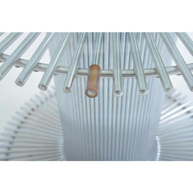 Italian Dining Table in Chromed Metal and Glass by Gastone Rinaldi, 1970s For Sale - Image 13 of 16