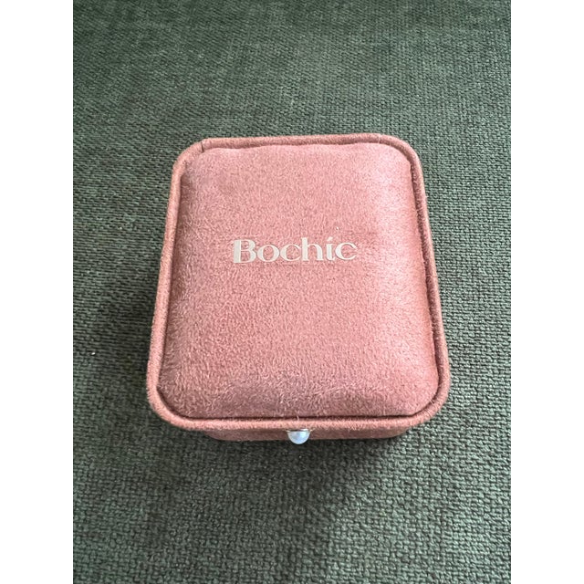 Bochic "Orient" Pink Quartz & Sapphire Ring Set In 18K Gold & Silver For Sale - Image 13 of 18