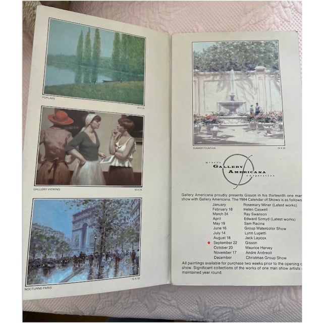 1980s Andre Gisson Post Impressionist Landscape Original Oil For Sale - Image 9 of 10