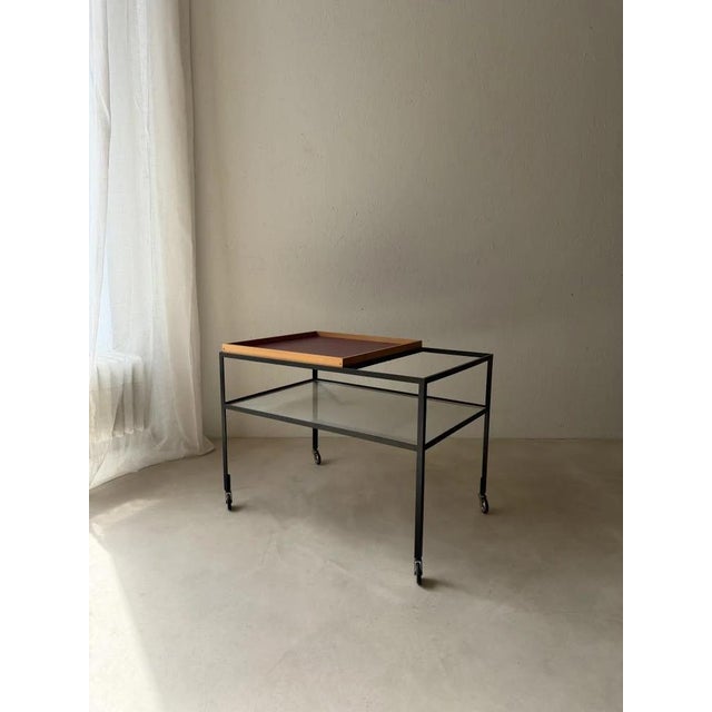 Serving Trolley by Herbert Hirche, 1950s For Sale - Image 11 of 13