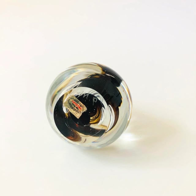 Glass Crystal Teardrop Paperweight by Marian Pyrcak, Poland For Sale - Image 7 of 8