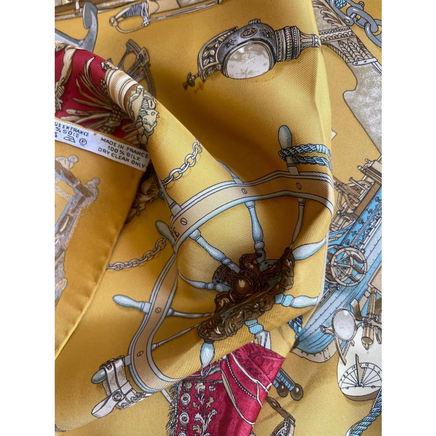 Hermès Gavroche Silk Scarf “Musée” 1962 | Chairish