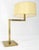 MId Century Modern Solid Bronze or Brass Adjustable Arm Table Lamp w/ Shade MINT For Sale - Image 11 of 12