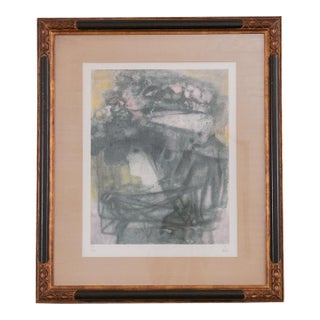 Mid 20th Century Hector Poleo (Venezuela) Chapeau Rose Color Lithograph Signed For Sale