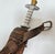 Tribal Ethiopian Afar “Jile” Short Sword Dagger With Sheath Horn of Africa 1920s For Sale - Image 3 of 9