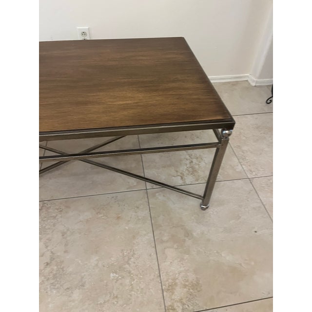 Late 20th Century Milling Road for Baker Furniture Industrial Style Coffee Table For Sale In Phoenix - Image 6 of 12