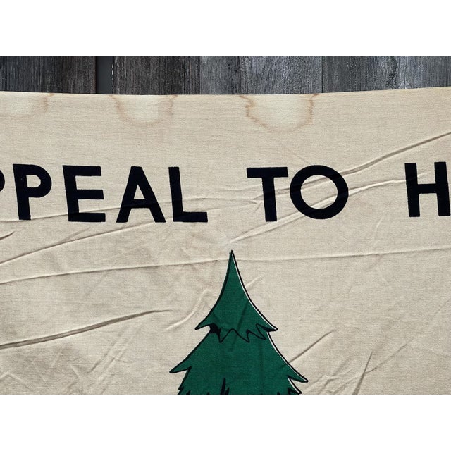 1970s Scarce! Authentic Vintage American Revolutionary Flag Bicentennial 1976 an Appeal to Heaven 3x5 For Sale - Image 5 of 7