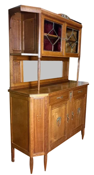 Art Deco Two Body Sideboard in Oak