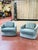 Vintage Barrel Back Swivel Chairs, Newly Reupholstered For Sale - Image 9 of 9