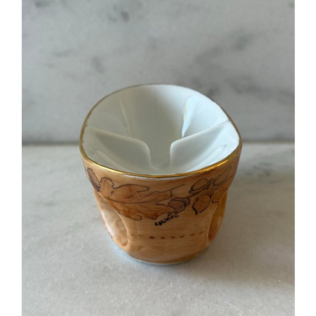 Vintage Hand Painted Porcelain Shaving Mug For Sale In Austin - Image 6 of 9