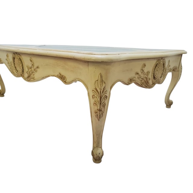 Wood 1990s Ethan Allen Coffee Table Legacy French Country Louis XV Style For Sale - Image 7 of 10