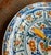 Blue 18th Century Pair of Dutch Delf Faience Polychrome Plates With Bird and Flowers For Sale - Image 8 of 14