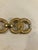 Gold 1970s Crown Trifari Textured Gold Link Bracelet For Sale - Image 8 of 14